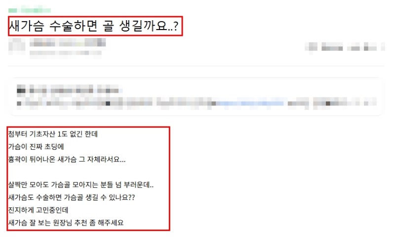 새가슴수술? 실패 없는 결과를 위한 핵심 - 강남성형외과유명한곳 사진 3