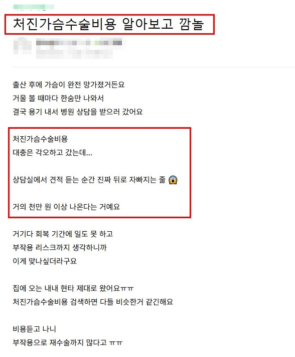 가슴수술 비용, 300 vs 1,000만 원? 호갱 피하는 2가지 기준 사진 3
